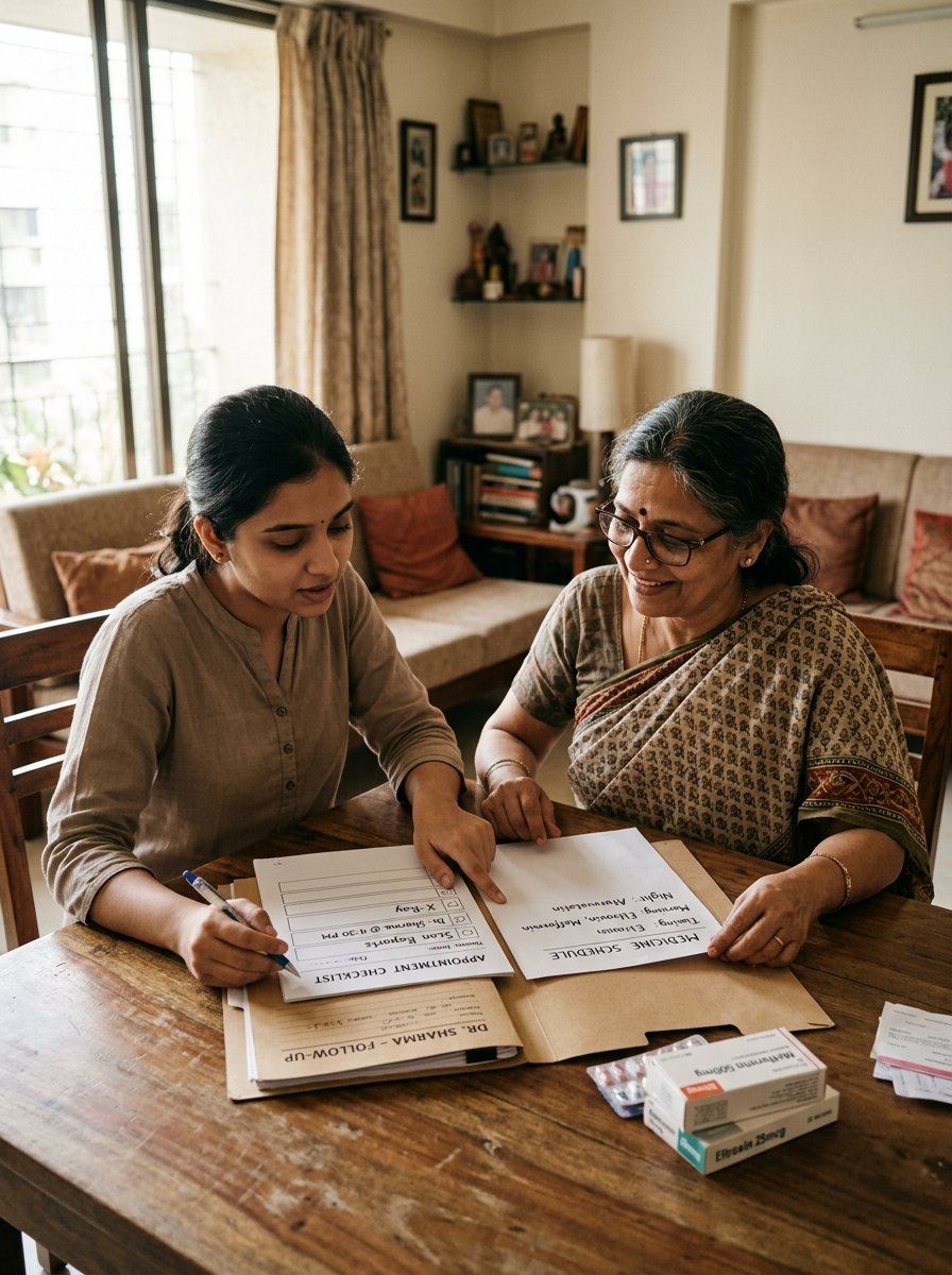 Prepare family health checklist